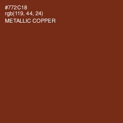 #772C18 - Metallic Copper Color Image